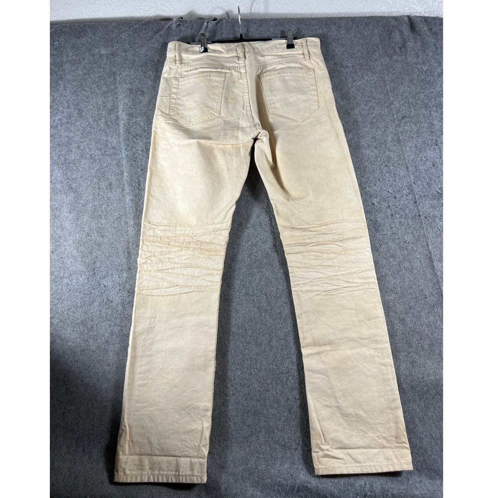 Public School New York Canvas Pants Men 32 Cream Off-White Straight Leg Workwear